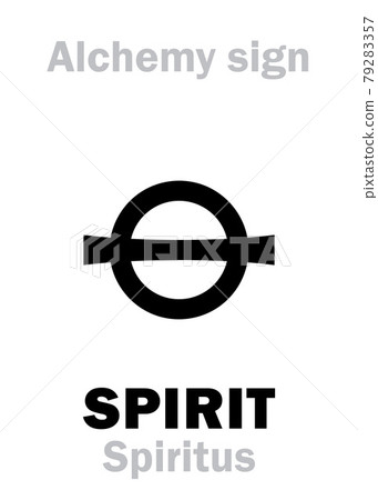 Alchemy Alphabet: SPIRIT (Spiritus), subtle substance (liquor, essence, extract) from another substance by distillation: chain of carbon atoms [R] + hydroxyl group [-OH] = [R-OH]: eg.[R3COH]/[RCH2OH]. 79283357