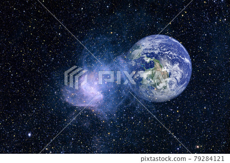 Nebula, cluster of stars in deep space. Elements of this image furnished by NASA 79284121