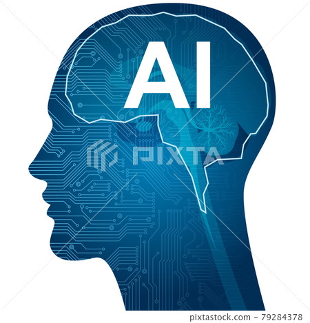 Artificial intelligence AI image material 79284378