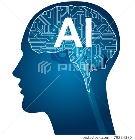 Artificial intelligence AI image material 79284380