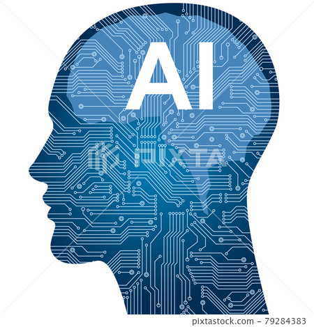 Artificial intelligence AI image material 79284383