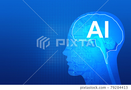 Artificial intelligence AI image material 79284413