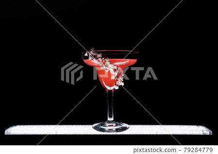 hemingway daiquiri cocktail drink with grapefruit in glass on black background hemingway daiquiri cocktail drink with grapefruit in glass on black background 79284779