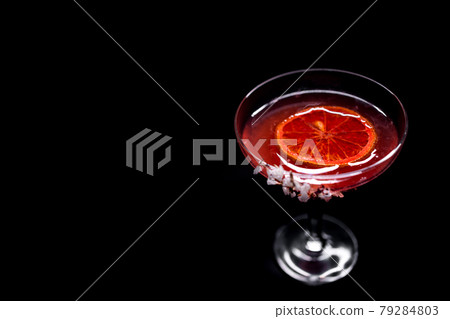 hemingway daiquiri cocktail drink with grapefruit in glass on black background hemingway daiquiri cocktail drink with grapefruit in glass on black background 79284803