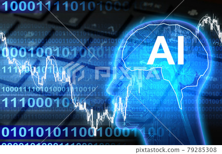 Artificial intelligence AI image material 79285308