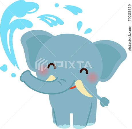 大像用鼻子洗澡 79285519