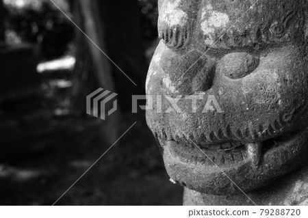 神社里裝著一對錶情幽默的護衛犬 神社里裝著一對錶情幽默的護衛犬 79288720