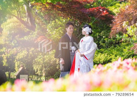 Kimono wedding garden 79289654