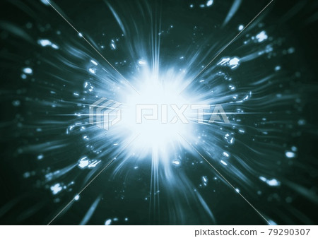 Blue Light Effect, Abstract, Star Burst, Flash, Laser Beam