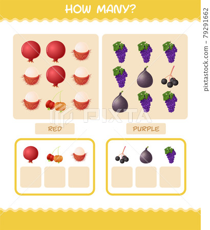 How many cartoon fruits. Counting game. Educational game for pre shool years kids and toddlers How many cartoon fruits. Counting game. Educational game for pre shool years kids and toddlers 79291662