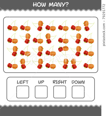 How many cartoon pitanga. Counting game. Educational game for pre shool years kids and toddlers How many cartoon pitanga. Counting game. Educational game for pre shool years kids and toddlers 79291772