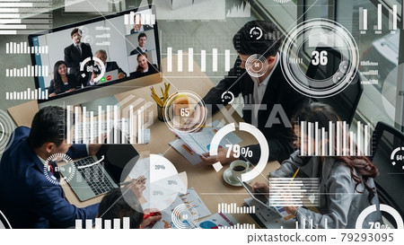 Imaginative visual of business people and financial firms staff 79293095