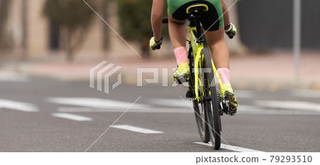 Cycling rider competing in the youth class Cycling rider competing in the youth class 79293510