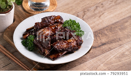 醬燒豬肋排 豬肋排 肋排 Barbecue Pork Ribs ポークリブ 79293951