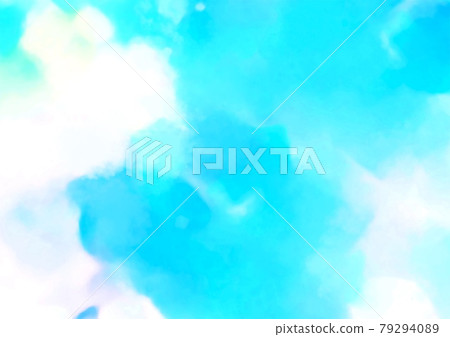 Blurred watercolor texture background light blue 79294089