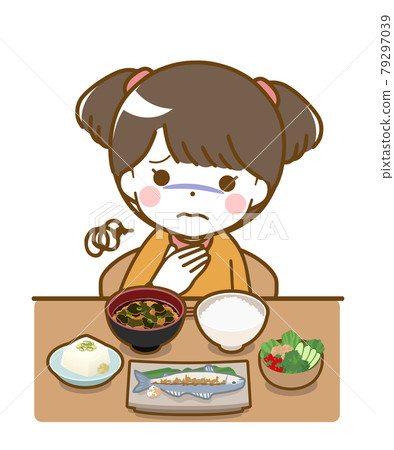 Little girl with no appetite Little girl with no appetite 79297039
