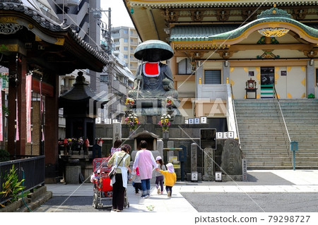 Sugamo Shinshoji Temple Copper Jizo Bosatsu Statue 79298727