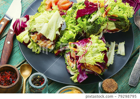 Paupiette from salad and fish 79298795