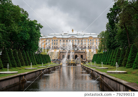 Grand Cascade Fountains - Peterhof Palace garden, St. Petersburg Grand Cascade Fountains - Peterhof Palace garden, St. Petersburg 79299013