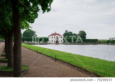 St. Petersburg, Russia. Marly palace in the Lower Park of Peterhof St. Petersburg, Russia. Marly palace in the Lower Park of Peterhof 79299015