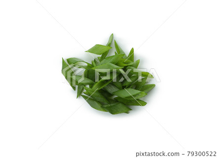 Chopped green onion isolated on white background Chopped green onion isolated on white background 79300522