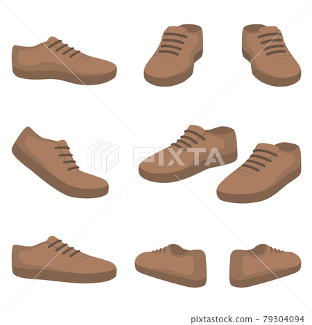 shoes. back, front, side view 79304094