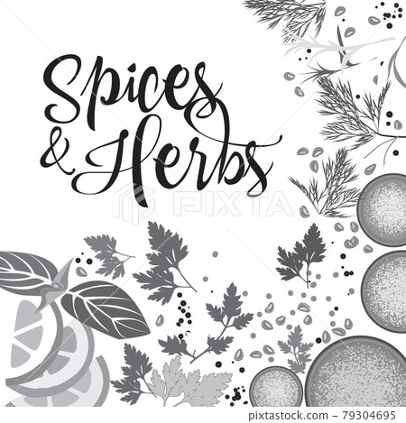 Label for spices and herbs Label for spices and herbs 79304695
