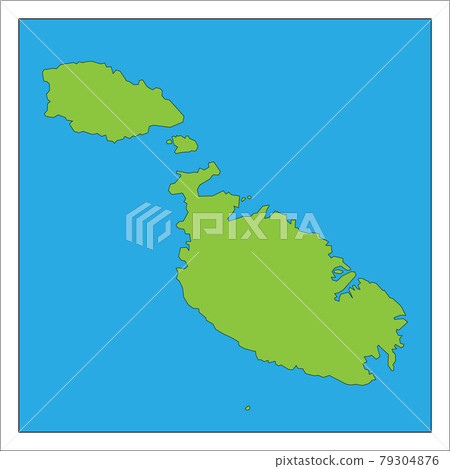 It is a map of Malta. 79304876
