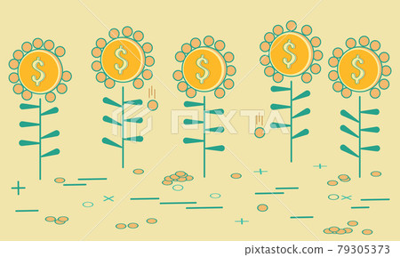 Money trees, growing money 79305373