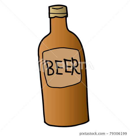 Illustration Of A Simple Beer Bottle Stock Illustration