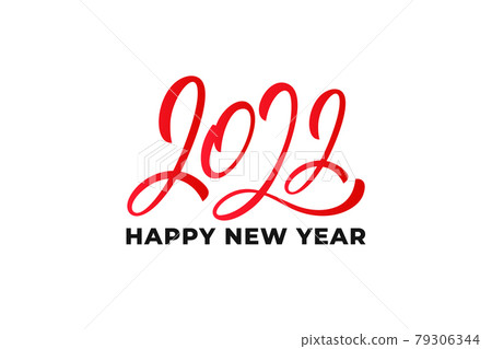 Happy New Year 2022. Vector lettering design for New Year celebration 79306344
