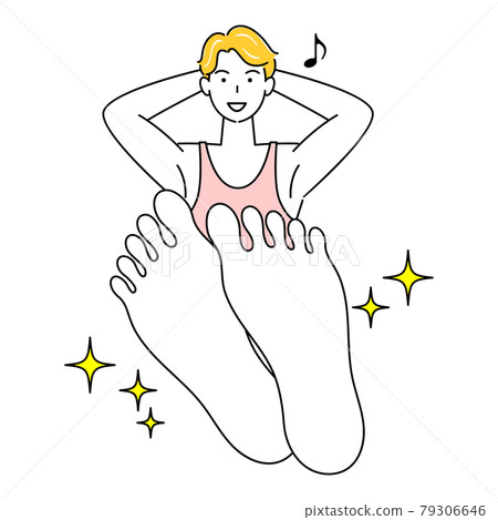 Skin care A cute man who is happy to heal skin problems on the soles of his feet. Illustration vector of the soles of his feet. Skin care A cute man who is happy to heal skin problems on the soles of his feet. Illustration vector of the soles of his feet. 79306646