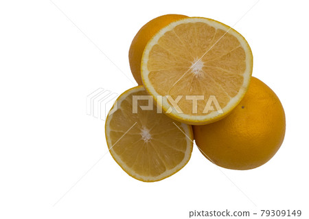 grapefruit isolated on white background. grapefruit isolated on white background. 79309149