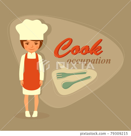 Cartoon Chief Cook Character Cartoon Chief Cook Character 79309215