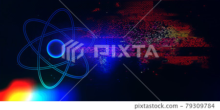 Abstract technology science background. Dark digital backdrop Abstract technology science background. Dark digital backdrop 79309784