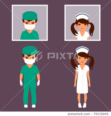 doctor and nurse kid personnel 79310048