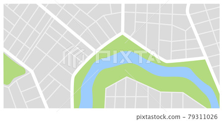 City map. Town streets with green line park and river. Downtown gps navigation plan, abstract transportation urban in vector. Drawing town small road map. Urban pattern texture City map. Town streets with green line park and river. Downtown gps navigation plan, abstract transportation urban in vector. Drawing town small road map. Urban pattern texture 79311026