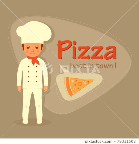 cook profession, pizza slice 79311508