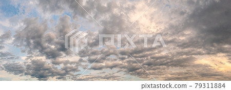 Natural background of the colorful panorama sky, During the time sunset Natural background of the colorful panorama sky, During the time sunset 79311884