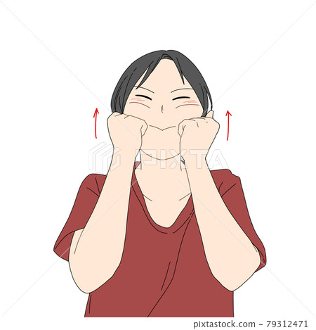Woman to massage face Woman to massage face 79312471