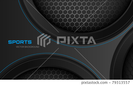 Abstract dark gray sports background with hexagon carbon fiber. Abstract dark gray sports background with hexagon carbon fiber. 79313557