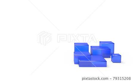 封面有文字空間，可用於Blue Cube CG PowerPoint等演示文稿 79315208