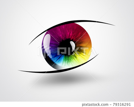 rainbow eye rainbow eye 79316291