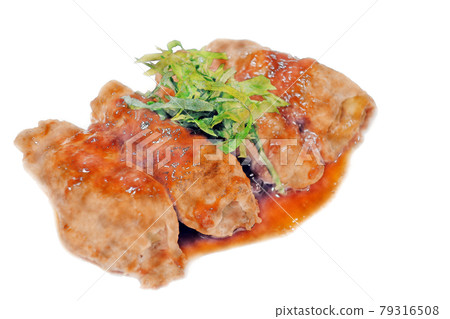 Homely and rustic homemade "eggplant pork roll plum flavor" watercolor style picture letter Homely and rustic homemade "eggplant pork roll plum flavor" watercolor style picture letter 79316508
