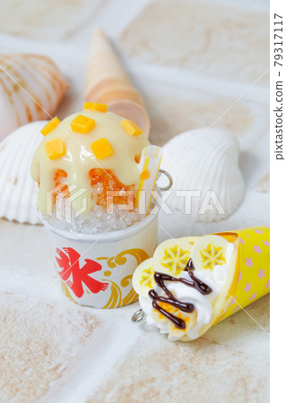 玩具，玩具，膠囊玩具，配件，刨冰，可麗餅，夏天，冰，冷，冷凍甜點，扭蛋 79317117