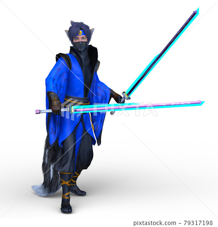 Dual wield swordfighter Dual wield swordfighter 79317198