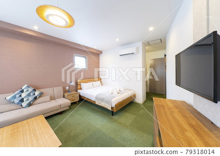 Interior with TV (property release) 79318014