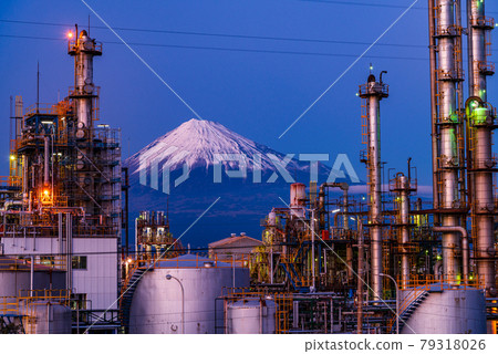 (靜岡縣)植物工廠的富士山夜景 (靜岡縣)植物工廠的富士山夜景 79318026