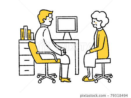 患者與醫生交談 79318494