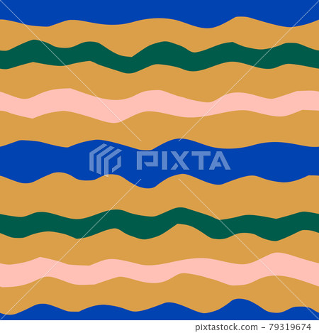 Abstract Collage Wavy Seamless Pattern in a Minimalist Trendy Style. Vector background of Stripes Cut Pieces of Paper Abstract Collage Wavy Seamless Pattern in a Minimalist Trendy Style. Vector background of Stripes Cut Pieces of Paper 79319674